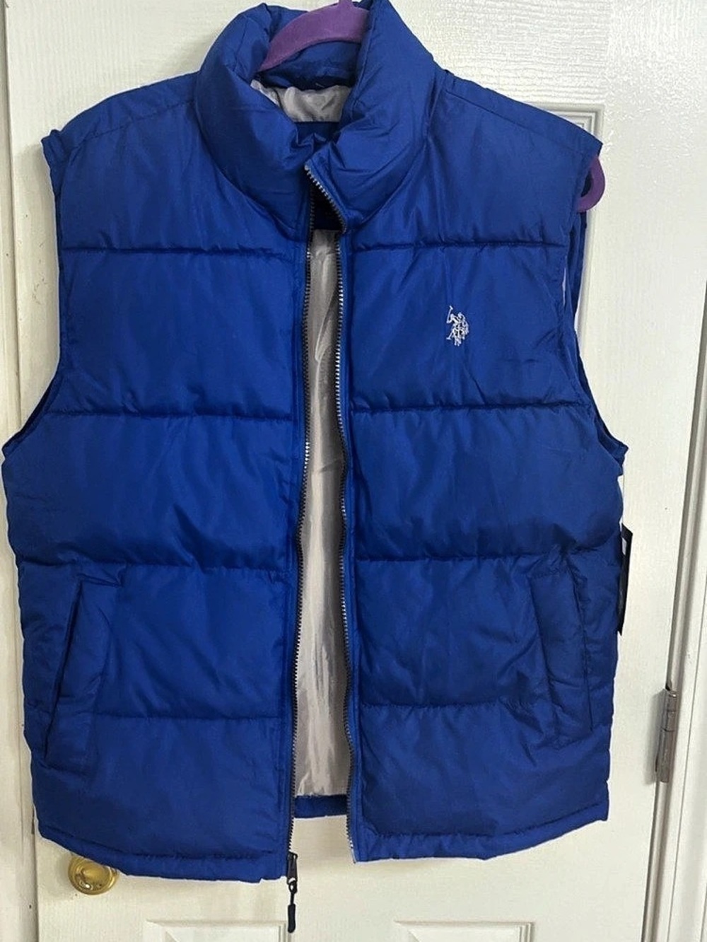 U.Small. Polo Assn. Classic Puffer Vest. Blue Puffer Vest Size Small NWT